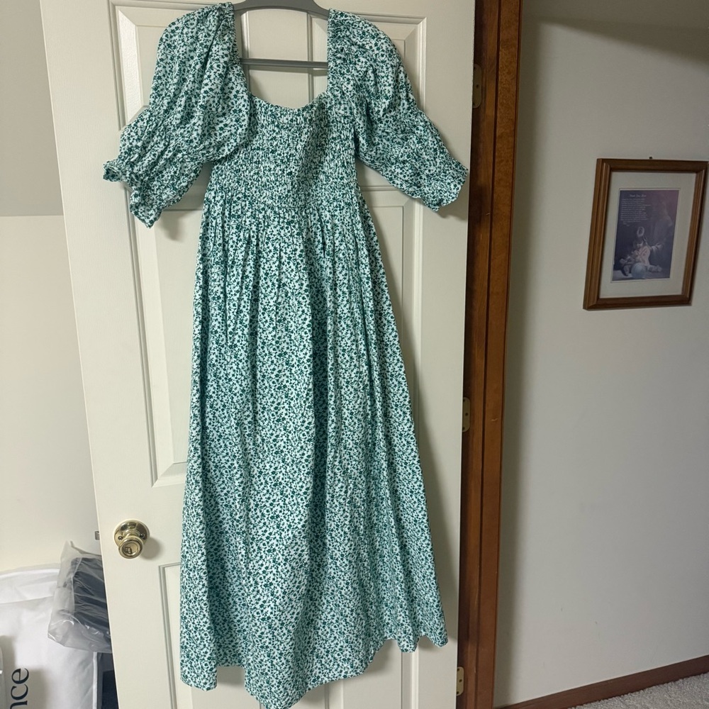 Eddy Audra Dress Ivory Grassy Knoll Ditsy Floral Small - Picture 5 of 7